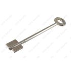 Mauer double bitted brass key blank for President A, Variator A lock with oval bow 135mm