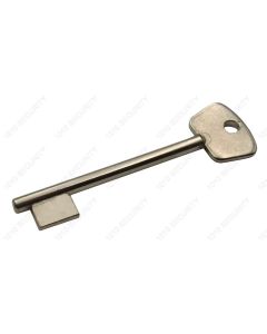 Single bitted mild steel key blank suitable for CT12, S2, and LF2802 7-lever keylocks