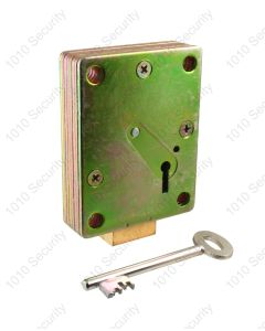 Walsall S1771-96 7 lever down-shoot safe lock with 2 x 74mm keys (overall length)