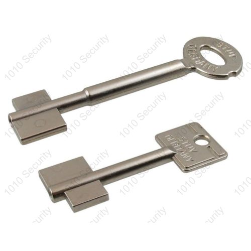 STUV Double Bitted Nickel plated 8 Lever Key Blank 1010 Security STUV Double Bitted Nickel plated 8 Lever Key Blank 1010 Security