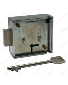 Ross 600 Series Deadbolt Lock With Cover and 2 x 50mm (88mm) keys - AL