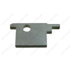 Single bitted mild steel slip bit to fit Tann screw-in key stem with collar