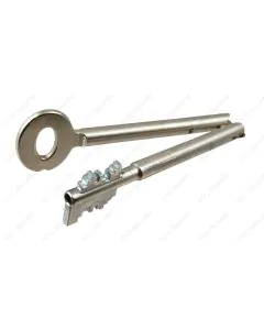 STUV double bitted hinged nickel-plated key blank 170mm