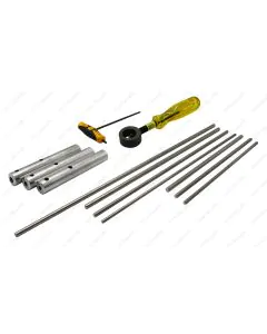 Complete Set of Titanium Punches with Handles and Holder