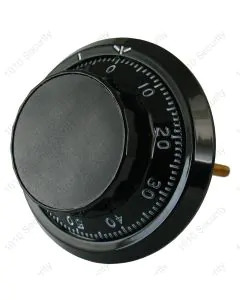 Sargent and Greenleaf dial and ring - Black 114mm spindle