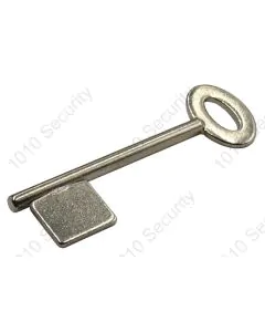 Single Bitted Mild Steel Pin Key Blank 65mm (Overall Length)