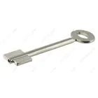 Wittkopp (CAWI) brass nickel plated double bitted key blank for 9-lever lock 72mm