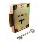CT12 7 Lever post office lock with 2 x 42mm keys - Slam lock