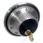 La Gard 1779 Mechanical combination dial ring assembly - Satin chrome 102mm spindle with key lock