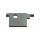 Single bitted mild steel slip bit to fit Tann screw-in key stem with collar